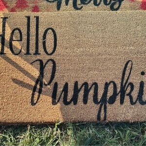 Hello Pumpkin Doormat